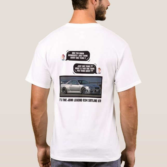 Camiseta R34 Skyline GTR (Reverso)