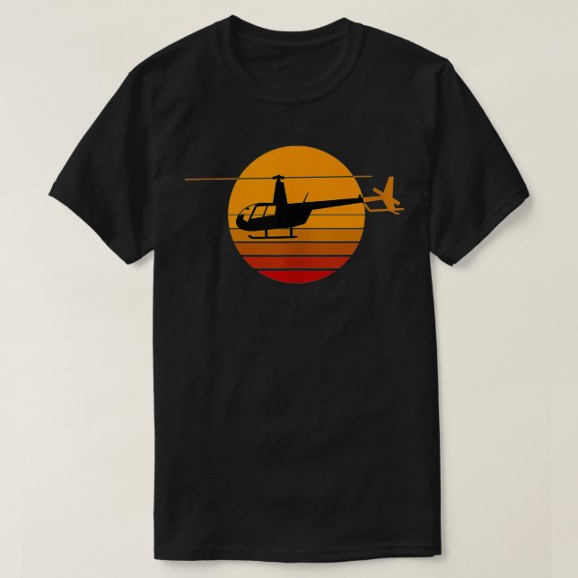 Camiseta R44 Helicopter Pilot Aviation  R44 Helicopter  (Diseño del anverso)