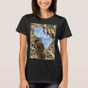 Camiseta R 2585 1 Mariposa Papillon Bleu Espoir Hope Blue
