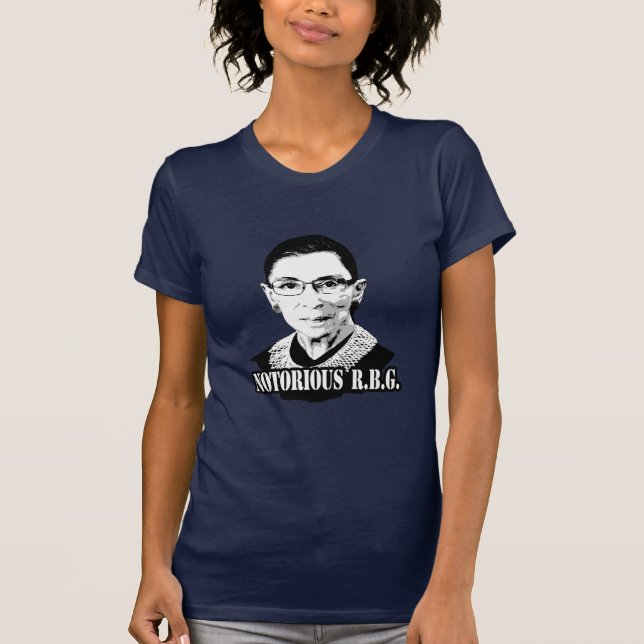 Camiseta R.B.G. notorios - Ruth Bader Ginsburg (Anverso)