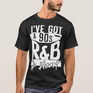 Camiseta R&B Throwback de los 90's Heart Quote Love Songs M