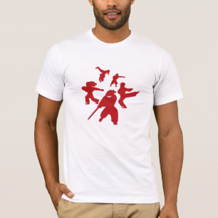Camiseta r del círculo que lucha