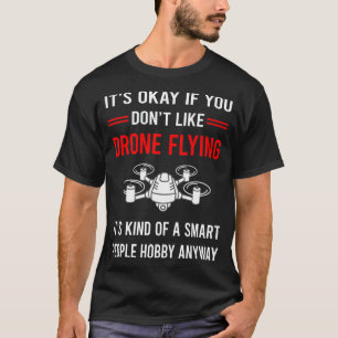 Camiseta R Drones voladores de drones para personas intelig