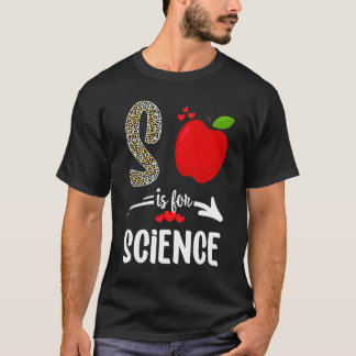 Camiseta R Es Para El Equipo Científico Alphabet Leopard Sc