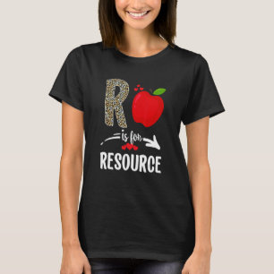 Camiseta R Es Para El Equipo De Recursos Leopard Resource T