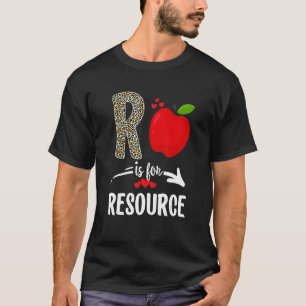 Camiseta R Es Para El Equipo De Recursos Leopard Resource T