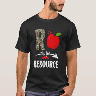 Camiseta R Es Para El Equipo De Recursos Leopard Resource T