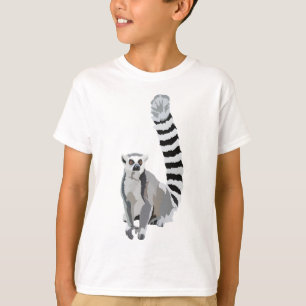 Camiseta R es para Lemur Illust de cola anillada