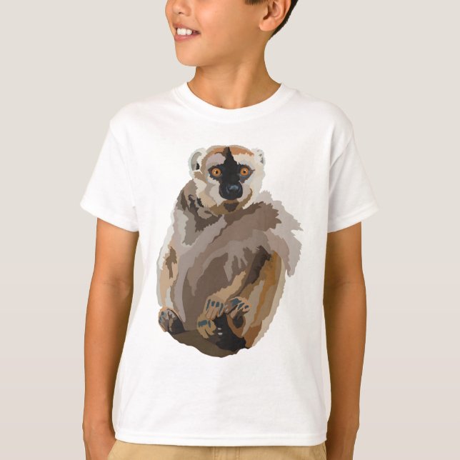 Camiseta R es para Red Fronter Brown Lemur (Anverso)