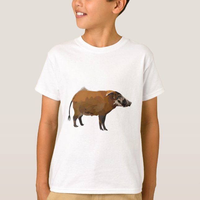Camiseta R es para Red River Hog (Anverso)