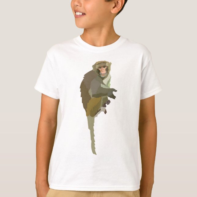 Camiseta R es para Rhesus Macaque (Anverso)