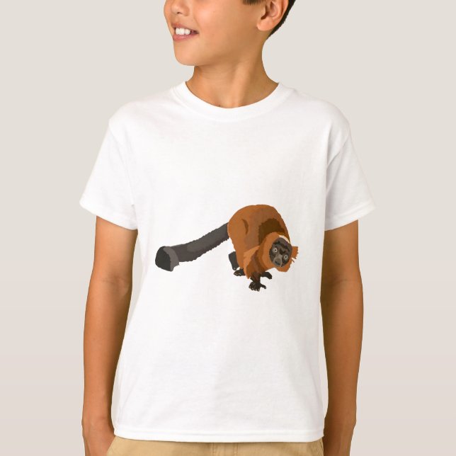 Camiseta R es Red Ruffed Lemur (Anverso)