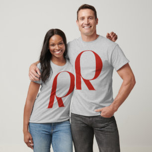 Camiseta R grande: Jeanne Moderno Lettres