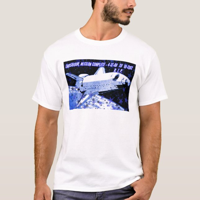 Camiseta R.I.P. Endeavor,Mission Compelet_ (Anverso)