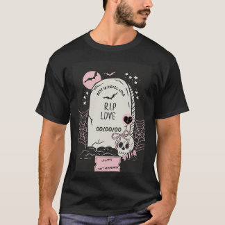 Camiseta R.I.P. Love,Funny Anti-Valentine’s Day Card