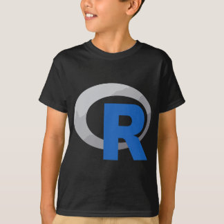 Camiseta R Lenguaje de programación de logotipos oficiales