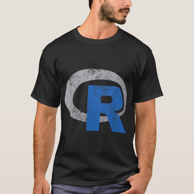 Camiseta R Logotipo Programación Estadísticas de ciencia de (Anverso)