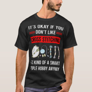 Camiseta R Smart People Cross Stitling
