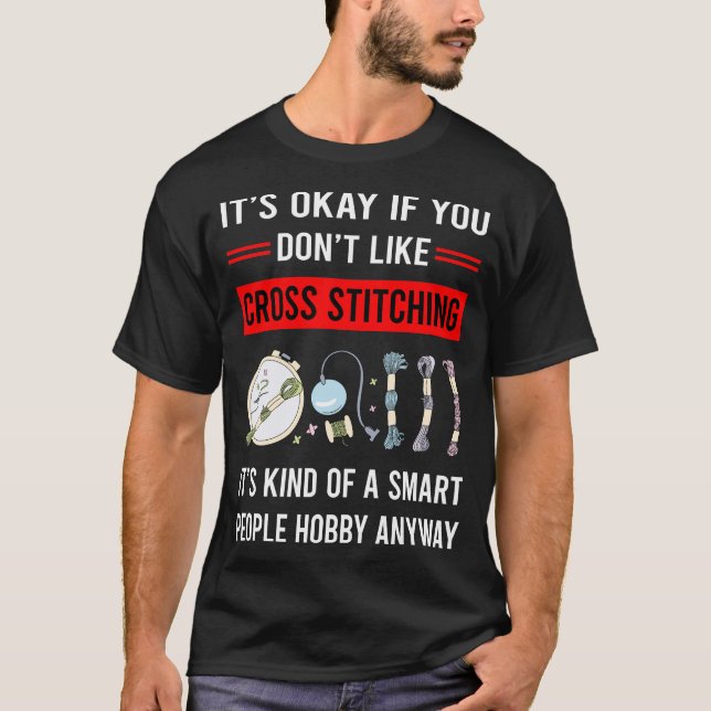 Camiseta R Smart People Cross Stitling (Anverso)