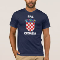 Rab, Croacia con el escudo de armas