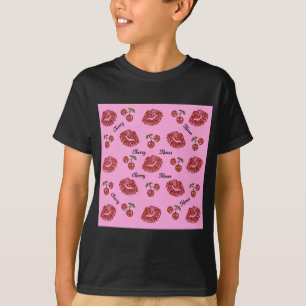 Camiseta RAB Rockabilly Besos de Cereza en Rosa