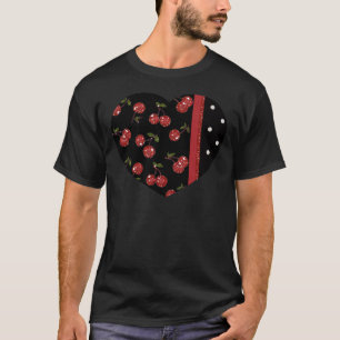 Camiseta RAB Rockabilly Cerezas Muy Cerezas Negro