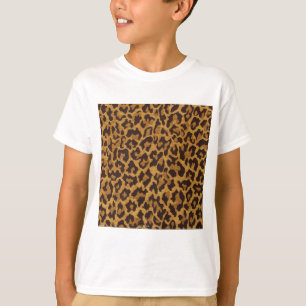 Camiseta RAB Rockabilly Estampado Leopardo Marrón Dorado