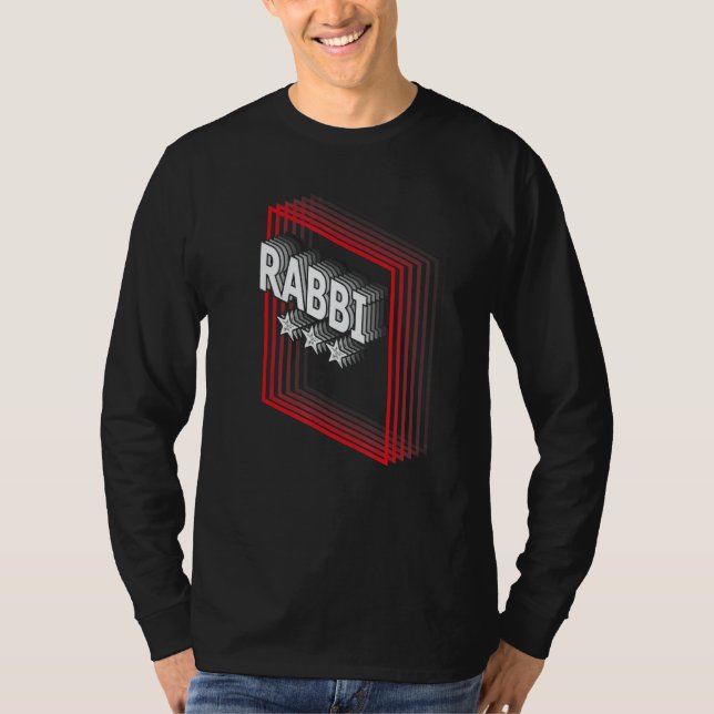 Camiseta Rabbi Job Title Appreciation Retro (Anverso)