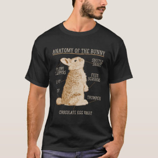 Camiseta Rabbit Anatomy Bunny Lover propietario de un Masco