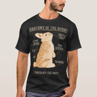 Camiseta Rabbit Anatomy Bunny Lover propietario de un Masco