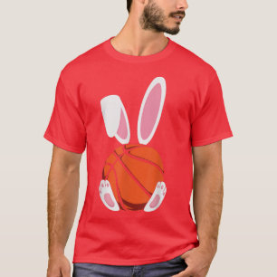 Camiseta Rabbit Boys Adolescentes Pascua Baloncesto Huevo c