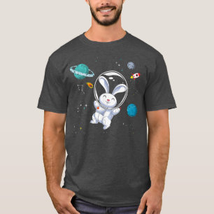 Camiseta Rabbit Bunny Astronauta Universe Space Anima