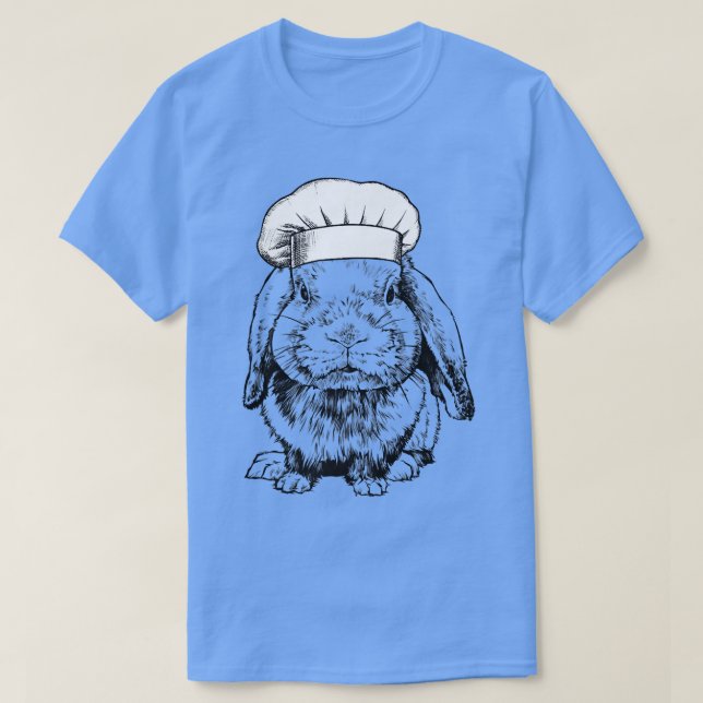 Camiseta Rabbit Bunny Chef Funny Cooking CookT-Shirt (Diseño del anverso)