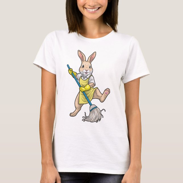 Camiseta Rabbit Cleaner Mop Cleaning (Anverso)