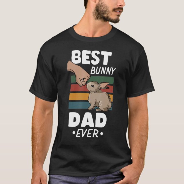 Camiseta Rabbit Dad Bunny Man Animal Hussein (Anverso)