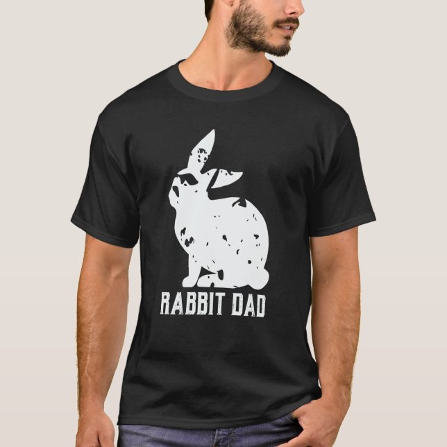 Camiseta Rabbit Dad Mens Boys Owner Pet Bunny Easter Animal (Anverso)