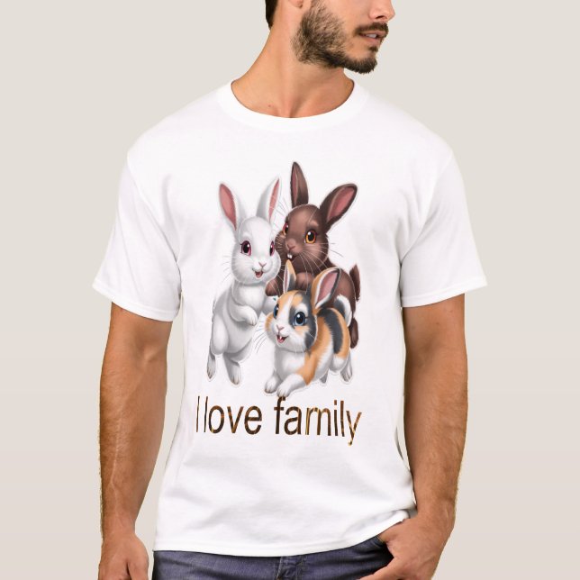 Camiseta Rabbit family  (Anverso)