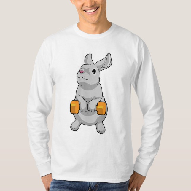 Camiseta Rabbit Fitness Dumbbell (Anverso)