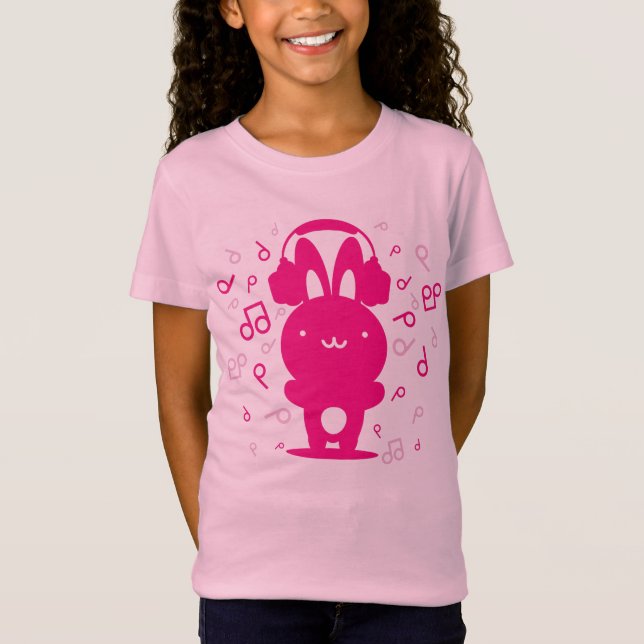 Camiseta Rabbit_Headphones (Anverso)