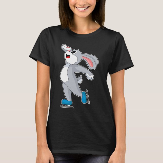 Camiseta Rabbit Ice skating Ice skates Winter sports (Anverso)