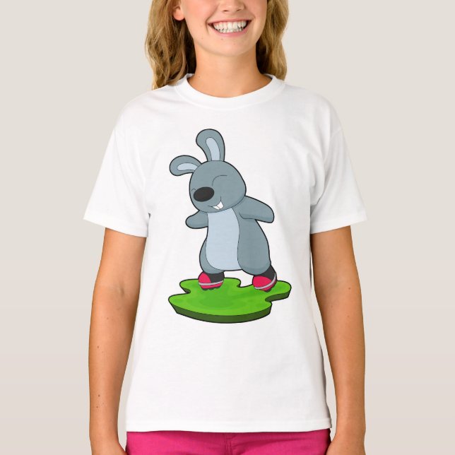 Camiseta Rabbit Inline skating Inline skates (Anverso)