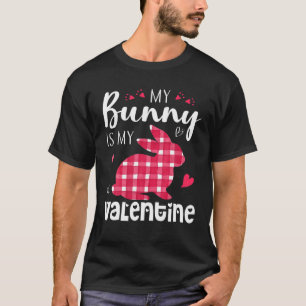 Camiseta Rabbit Lover Bunny Es Mi Valentín Feliz Pascua Que