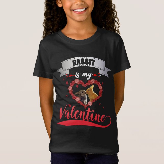 Camiseta Rabbit Lover | El Conejo Es Mi Valentín (Anverso)