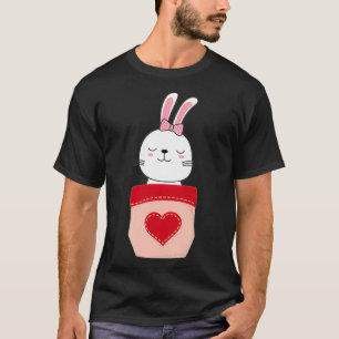 Camiseta Rabbit Pocket Bunny Mama Cute Pet Animal Mommy Mom