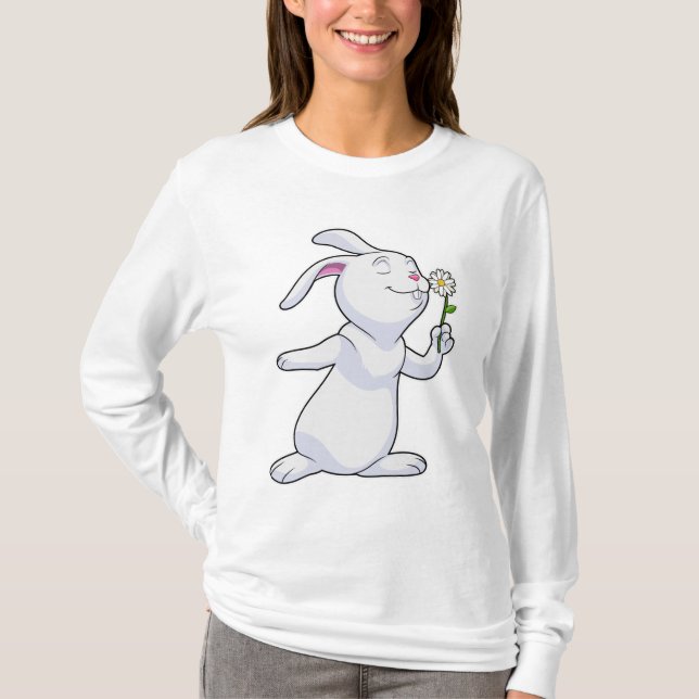 Camiseta Rabbit with Daisy (Anverso)