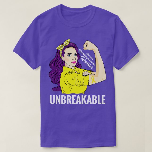 Camiseta Rabdomiosarcoma alveolar ARMAS de sensibilización (Diseño del anverso)