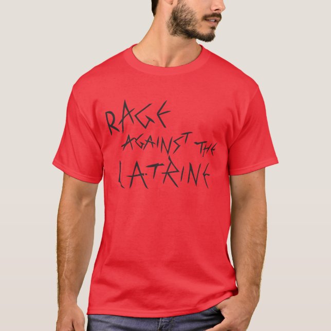 Camiseta Rabia contra el retrete (Anverso)