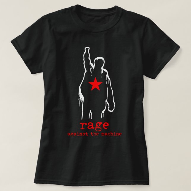 Camiseta Rabia contra la máquina 3 (Diseño del anverso)