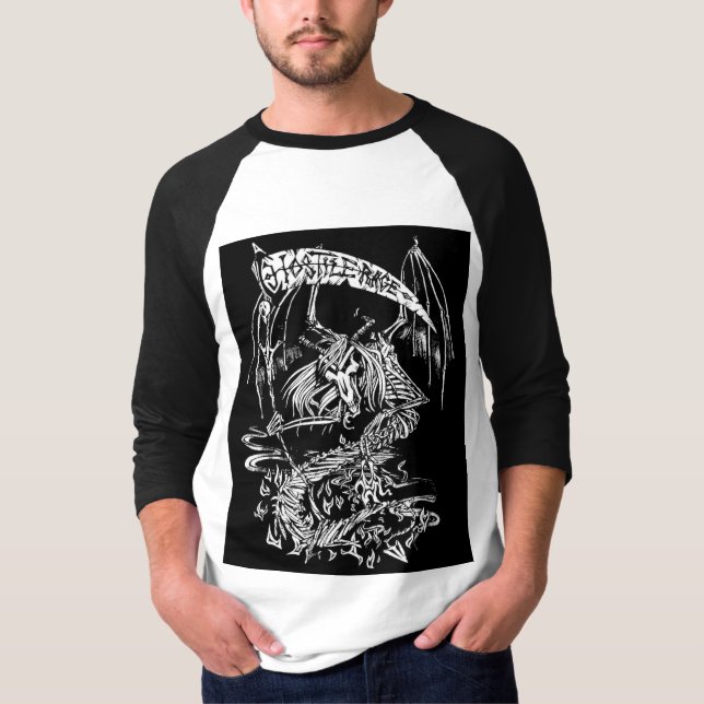 Camiseta RABIA HOSTIL: Camisas de concierto masculino de bé (Anverso)