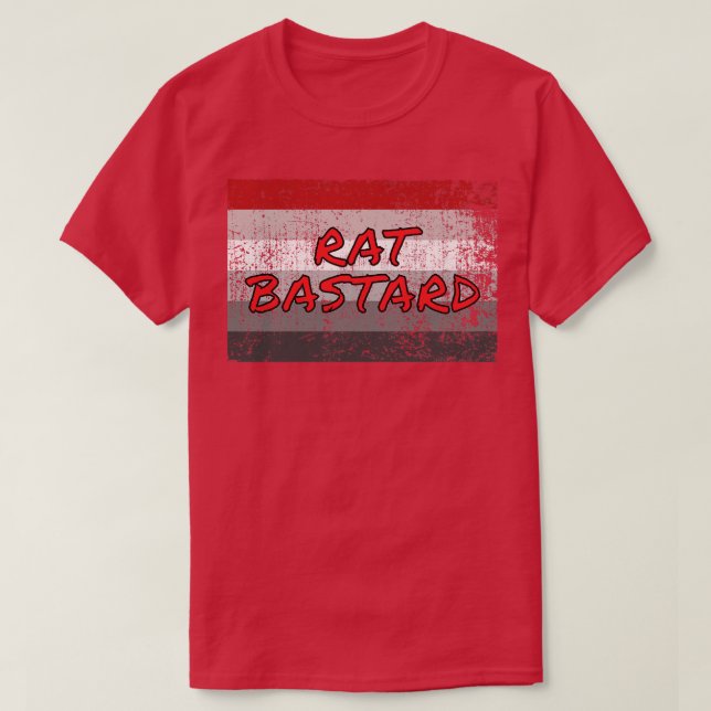 Camiseta Rabies Pride Flag Rat Bastard (Diseño del anverso)